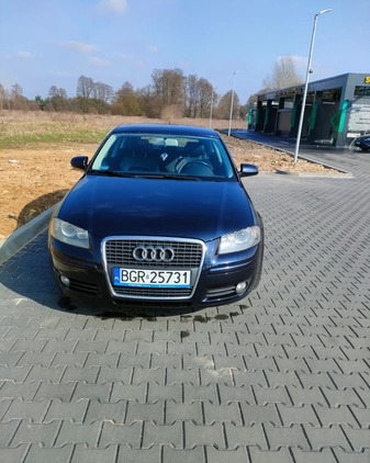 Audi A3 cena 17600 przebieg: 170000, rok produkcji 2007 z Warszawa małe 154